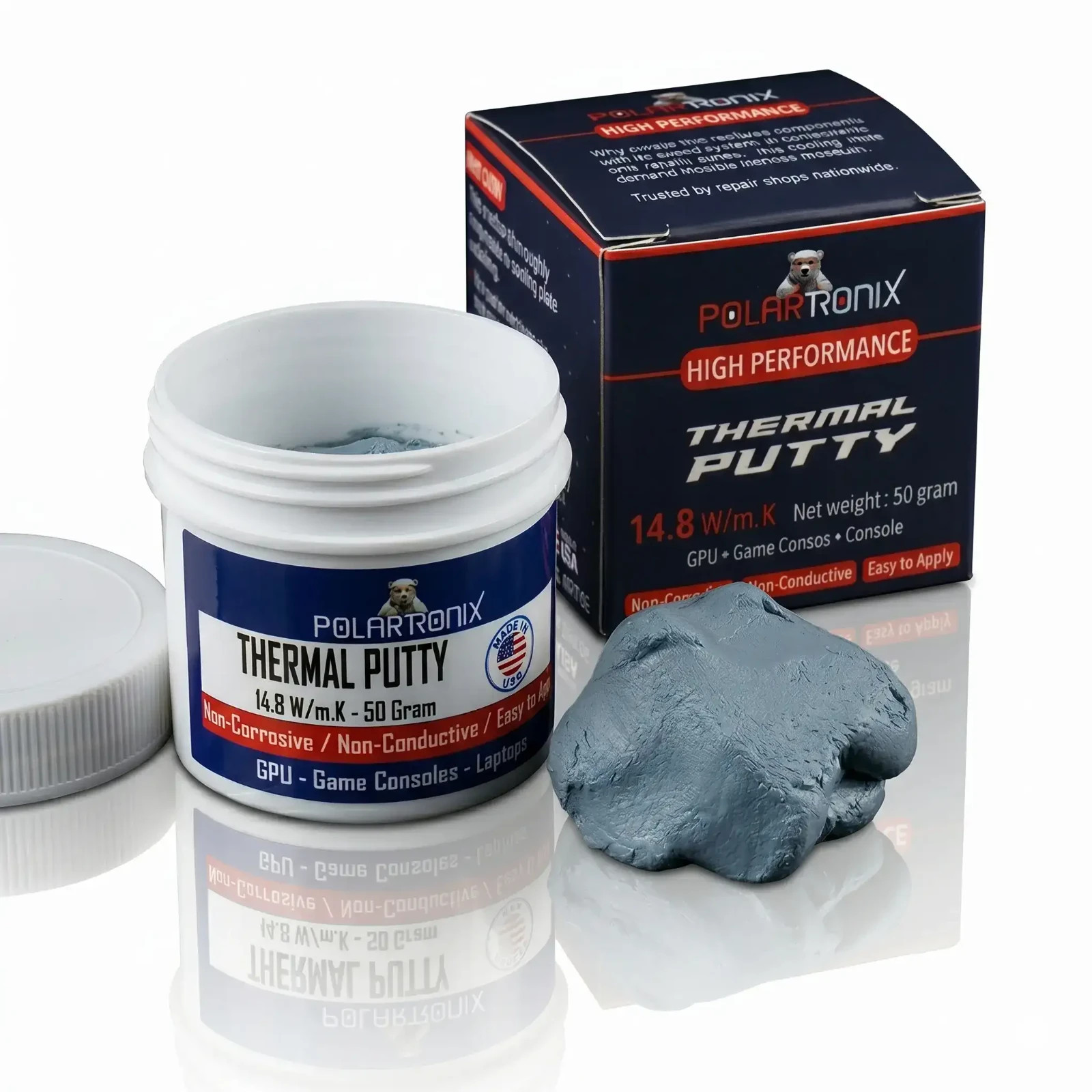 High Thermal Putty 14.8 W/M·K Non-Conductive High-Performance Gap Filler (50g)