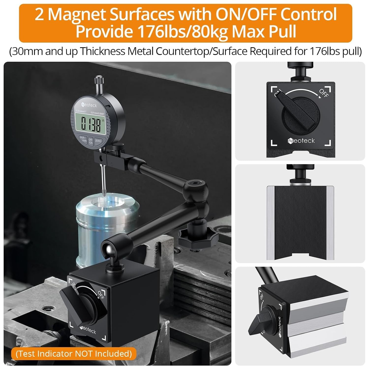 Adjustable Magnetic Base Stand with Strong Stability for Testing Instruments