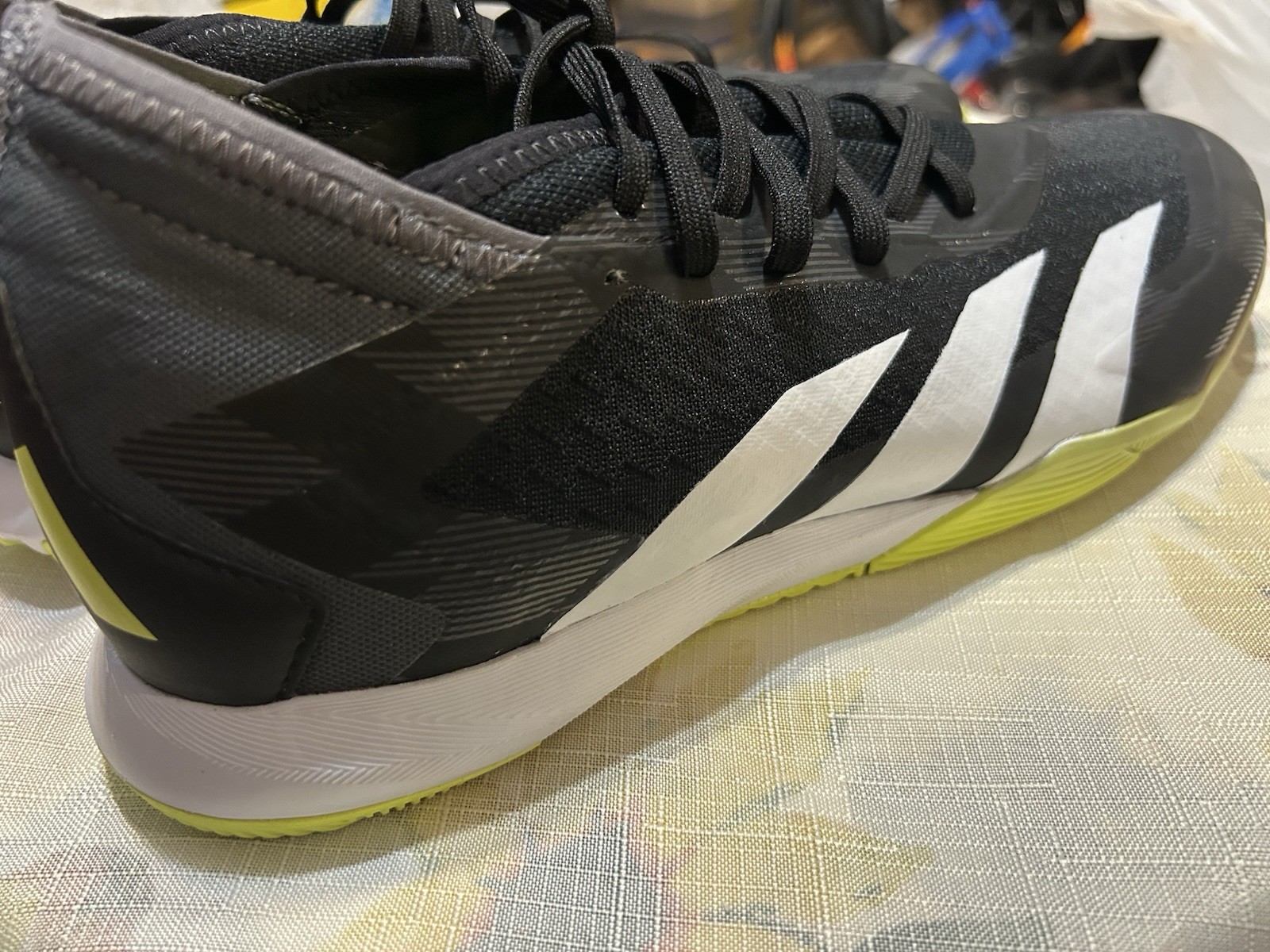 adidas Men’s 13 Predator Accuracy Injection.3 Indoor Soccer Shoes Black IG6271