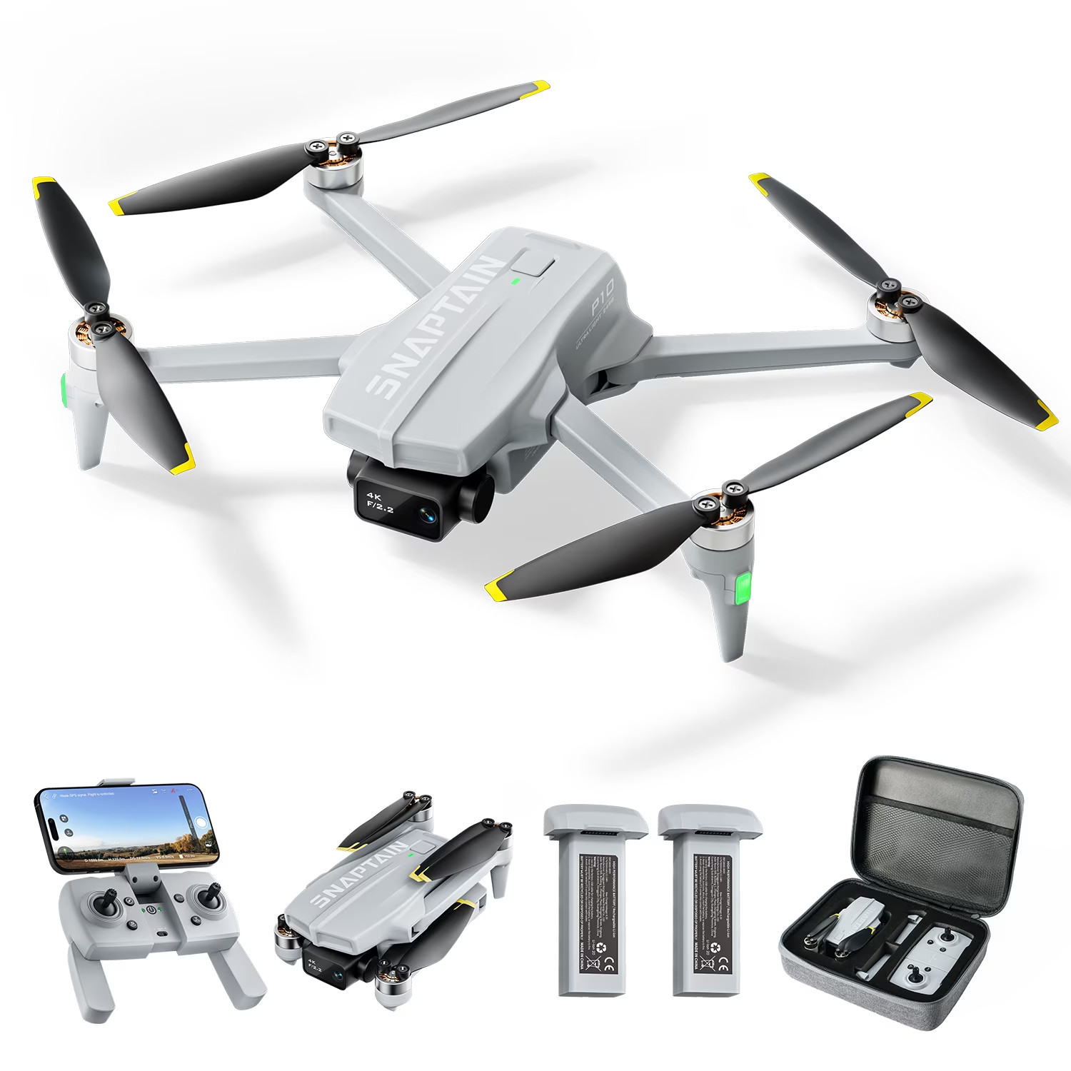 Snaptain P10 GPS Drone with Camera for Adults 4K Video