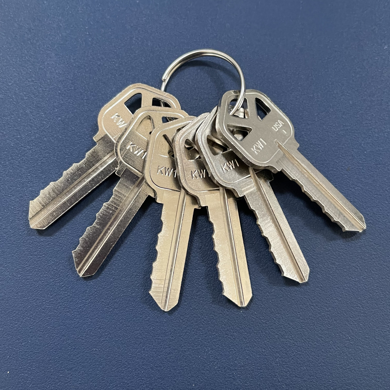 (6) Kwikset KW1 House Keys Cut by Code 5-pin Key NS - READ DISCLAIMER!