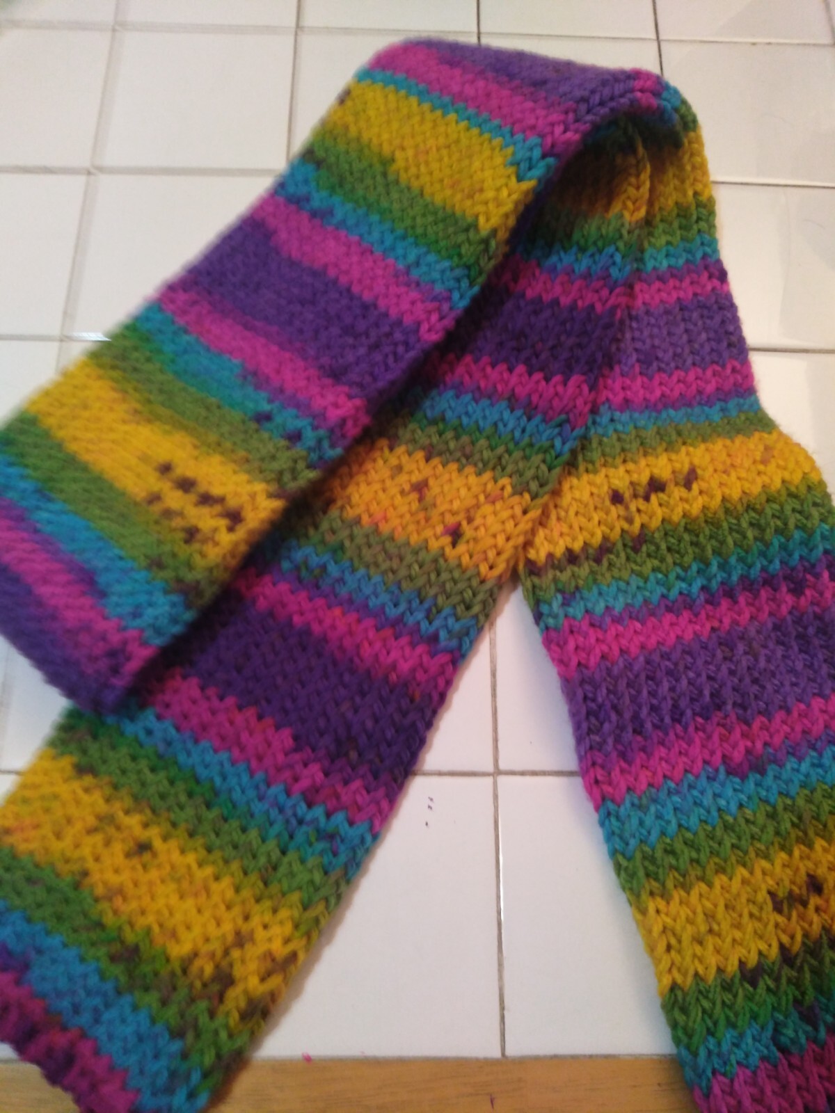 Handmade Knitted Scarf -Long