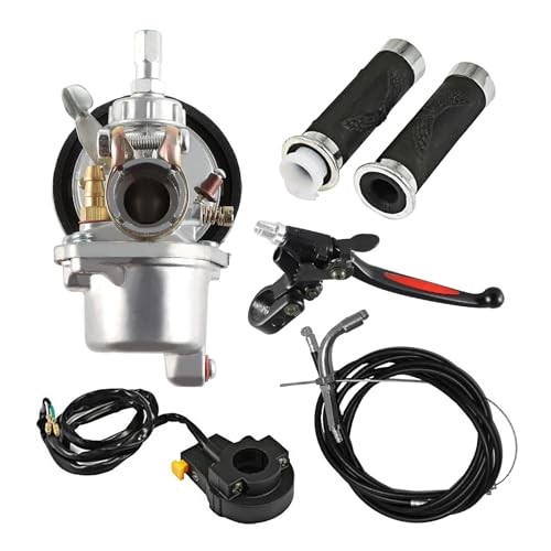 Carburetor Handlebar Throttle Grips and Cable Assembly with Kill Switch for