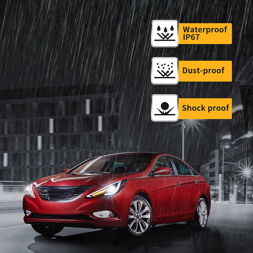 For 2011-2014 Hyundai Sonata VLAND Headlights+Tail Lights+LED Kits w/Sequential