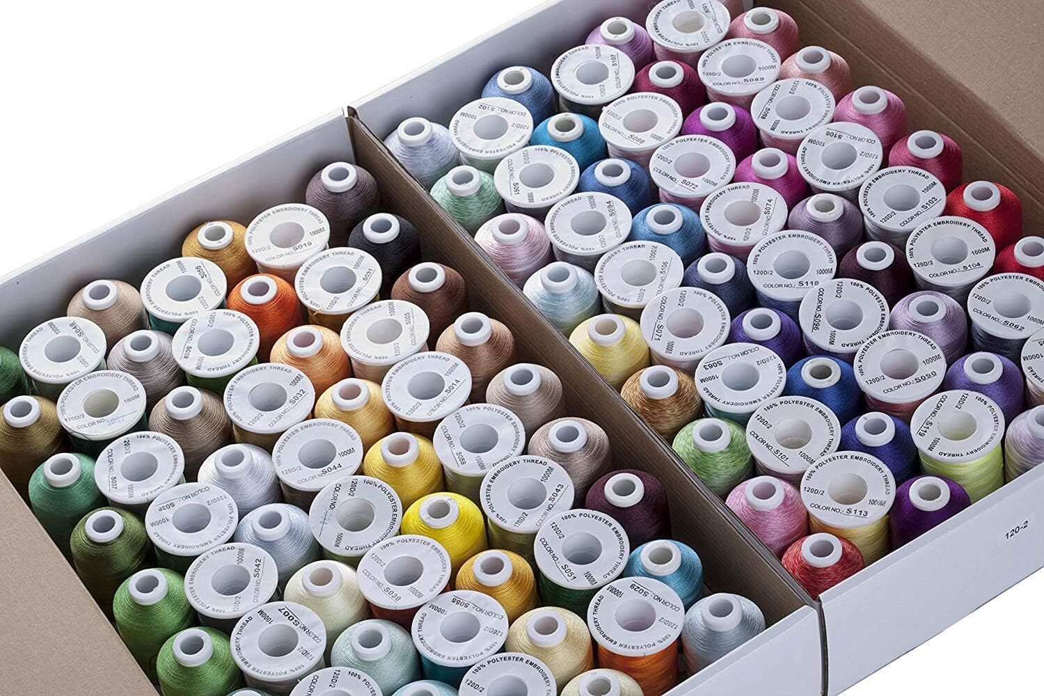 Kit De Hilo Para Bordar A Maquina De Poliester De 120 Colores Madeira 550Y(5...