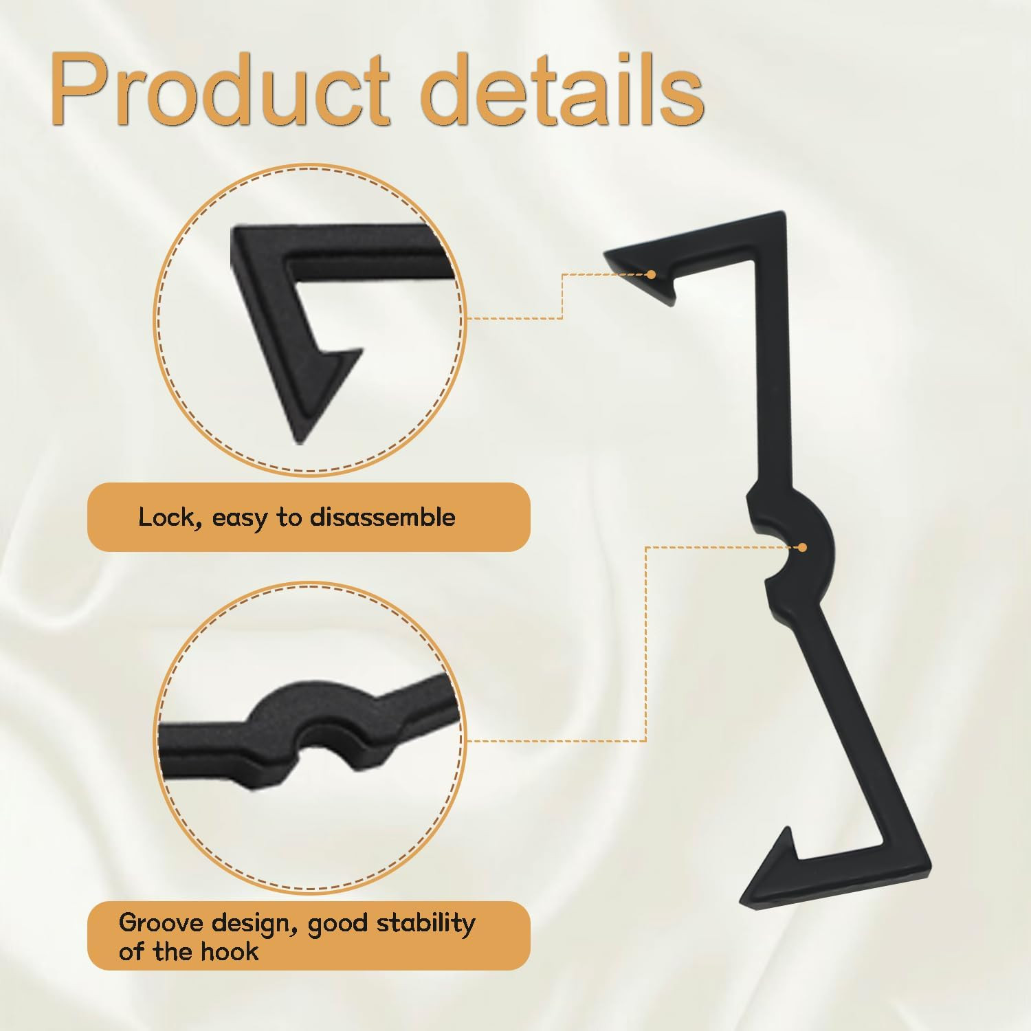 100PCS Pegboard Clips Pegboard Hook Locks Black Plastic Peg Board Locks Peg
