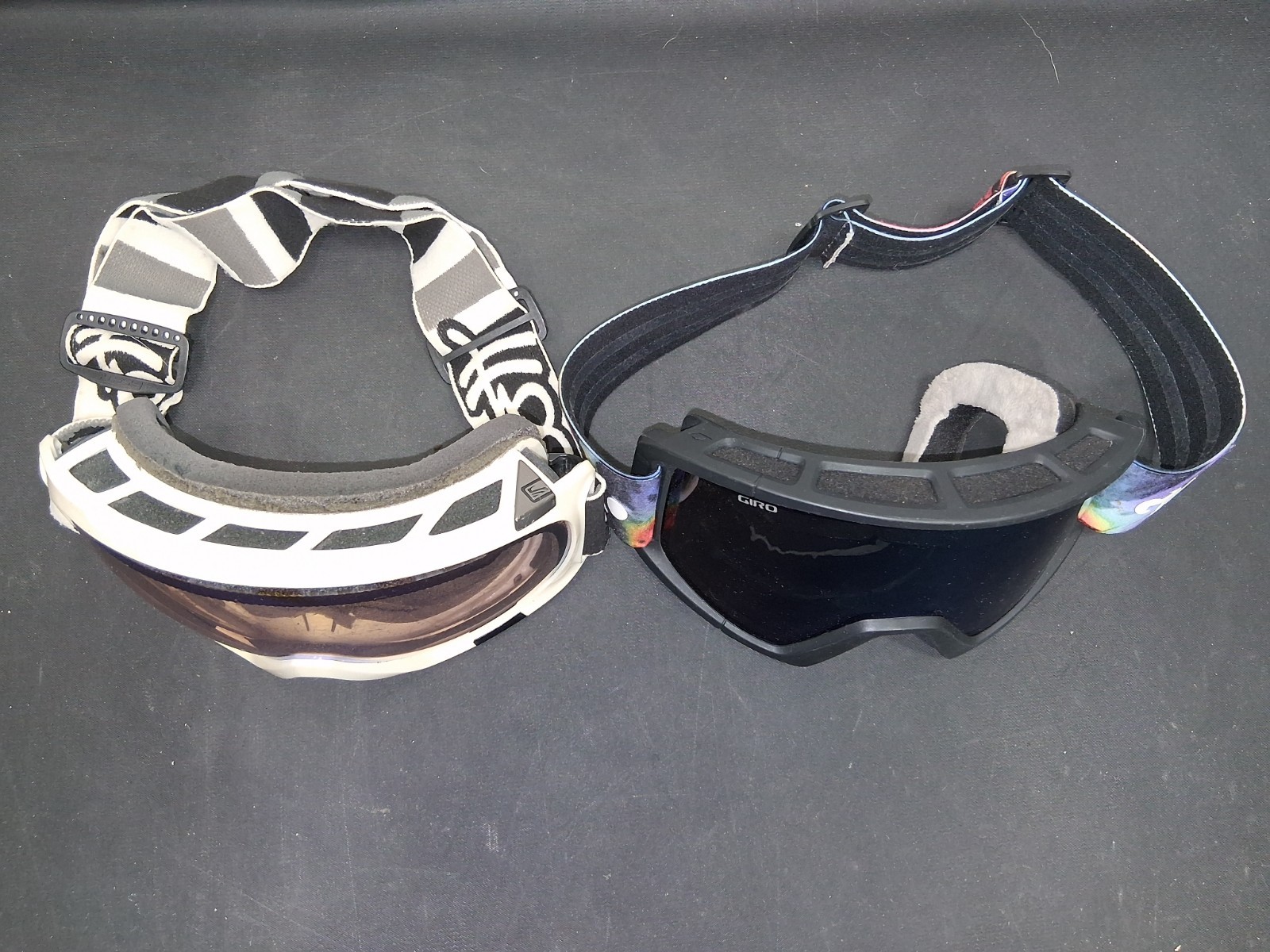 Giro & Scott Snowboarding Skiing Goggles Black & White 2pc