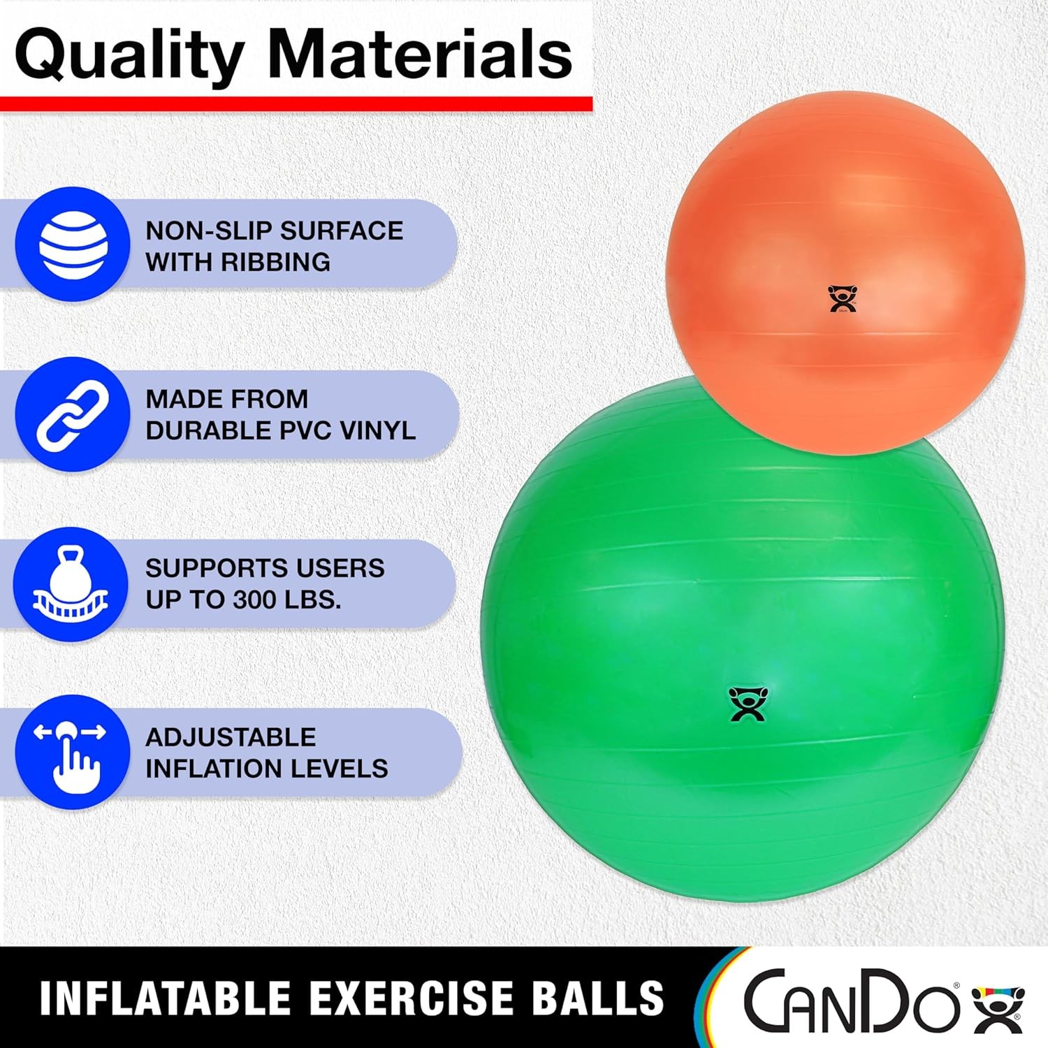 Cando 30-1800 Blue Non-Slip PVC Vinyl 11.8" (30 cm), (11.8")