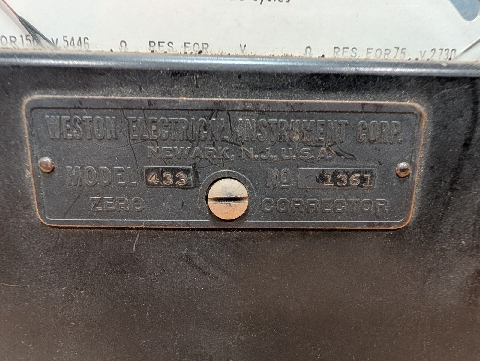 Weston Model 433 AC Volt Meter