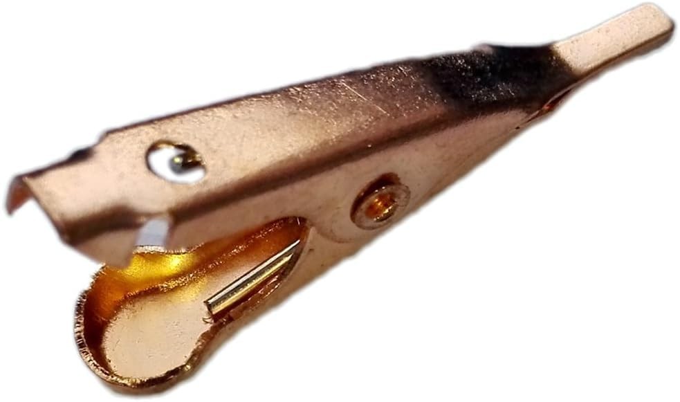 50 Pack Micro Flat Alligator Test Clips 5A Copper Prototyping Soldering Clamps