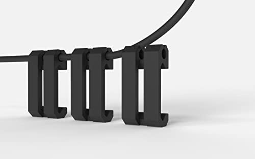 Picatinny Weapon Light Pressure Switch Cable Clips | Black