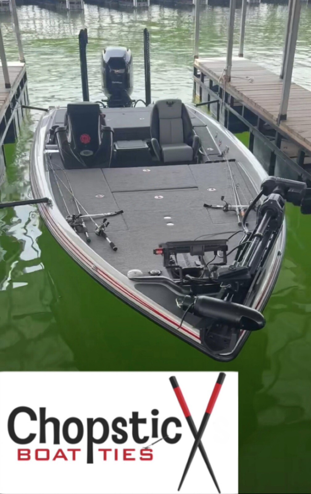 Chopsticx Boat Ties. Boat Docking, Dock Stick, Dock Rod, Fishing Boat.