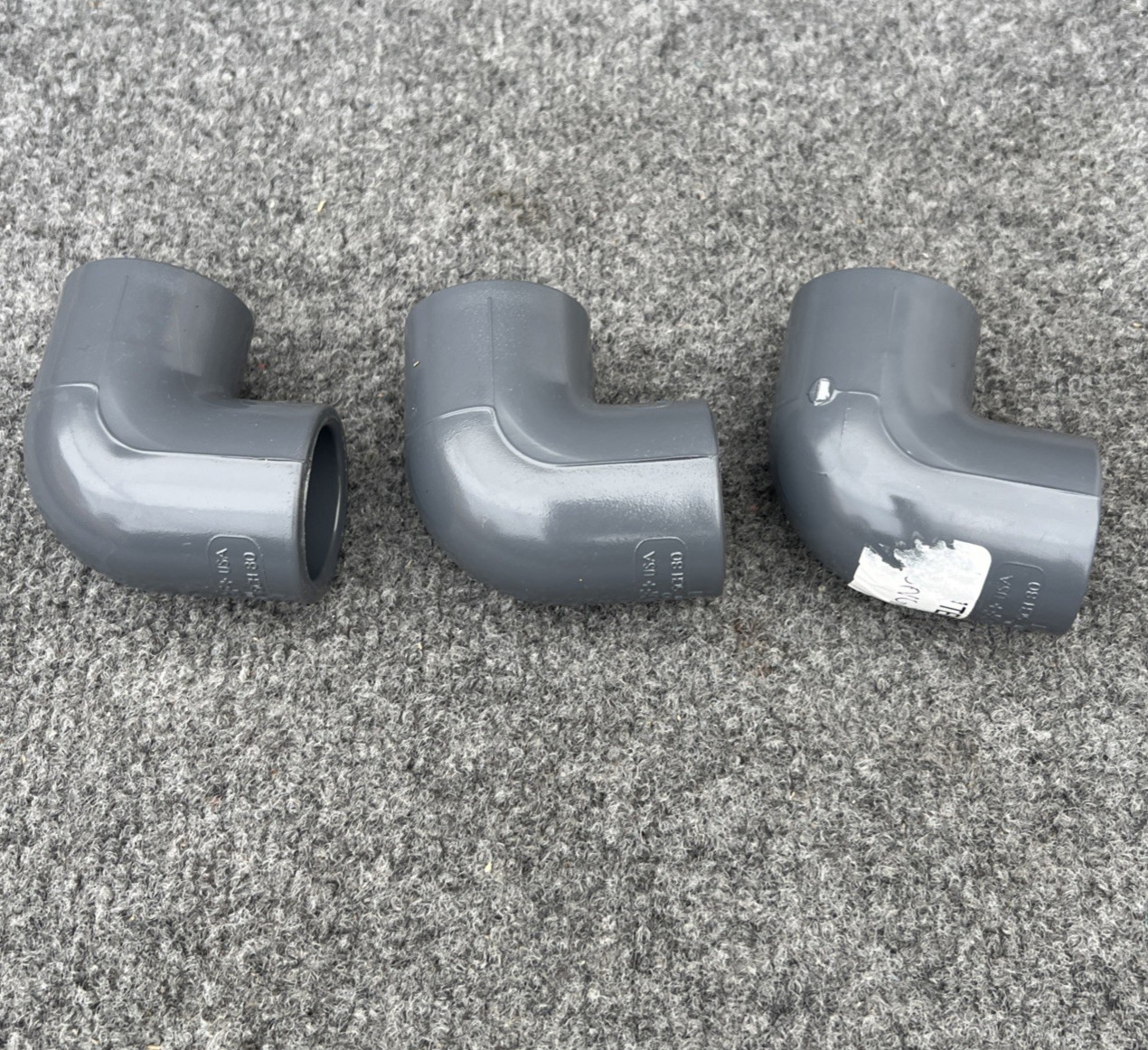 Lot Of 3- Georg Fischer 806-010 1” PVC Sch 80 90 Elbow New Other