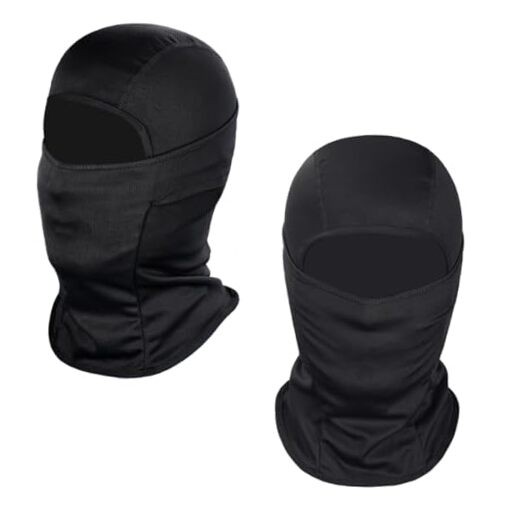 Ski Mask for Men Women, Balaclava Face Cover, Shiesty Mask UV 2 Black