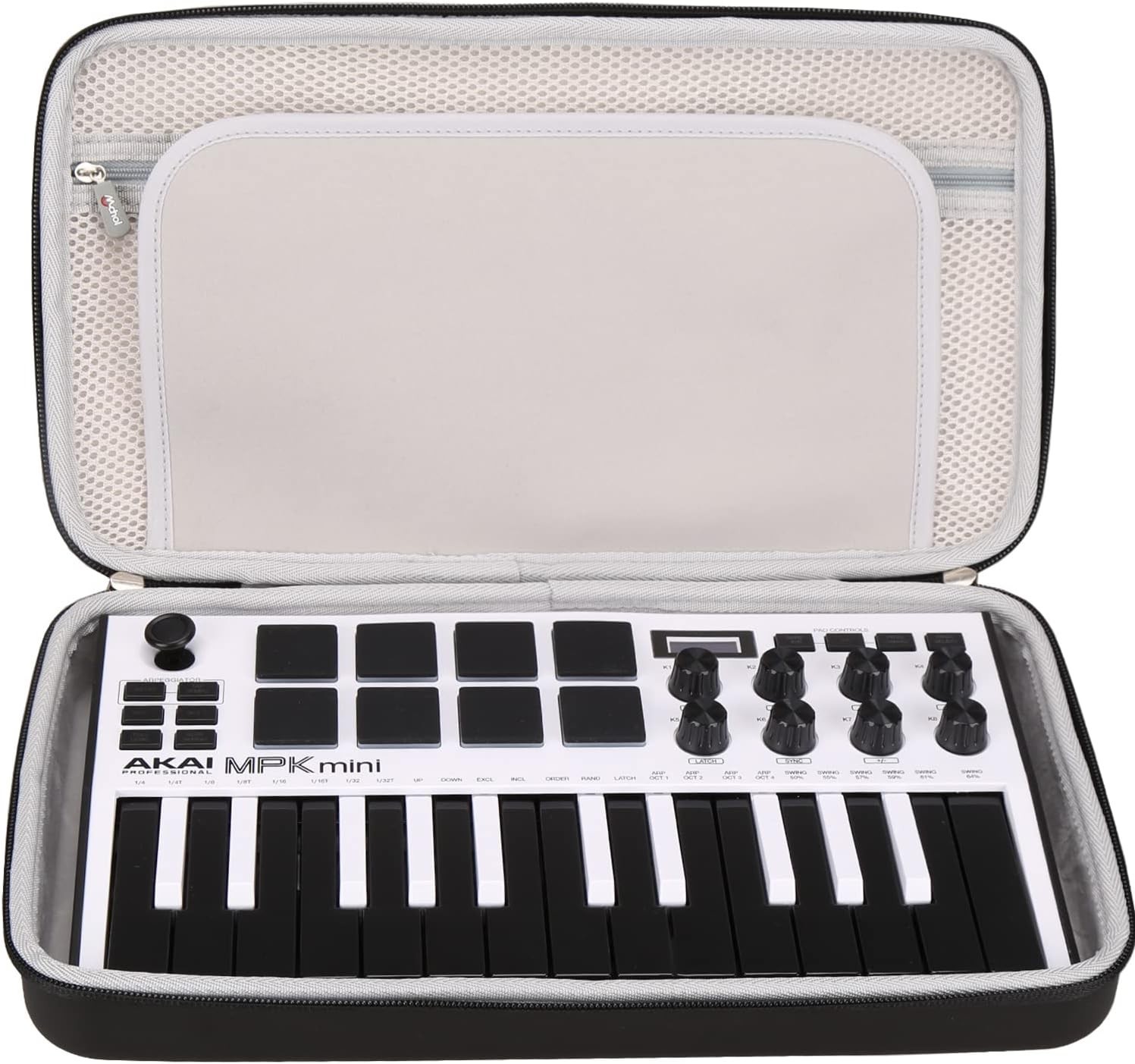 Hard Portable Case with AKAI Professional MPK Mini MK3 / AKAI Professional Fi...