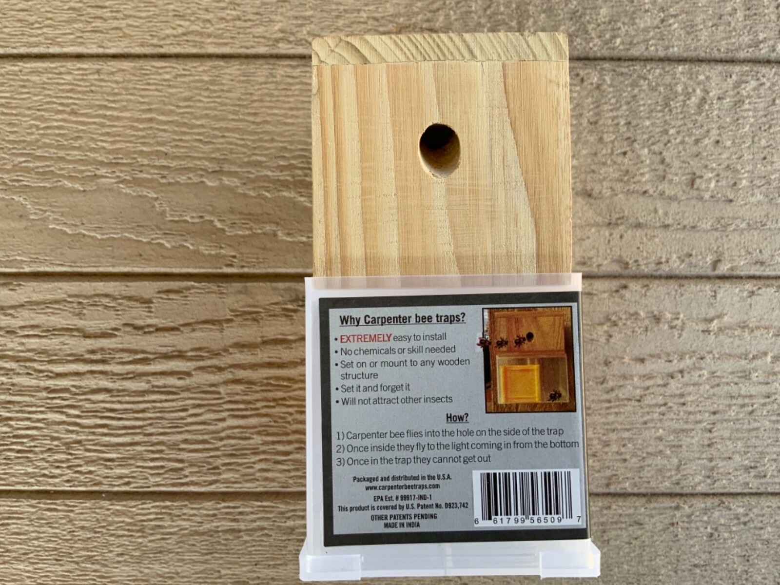 Bees N Things Outdoor Carpenter Bee Hanging Trap with 15 ft. Coverage