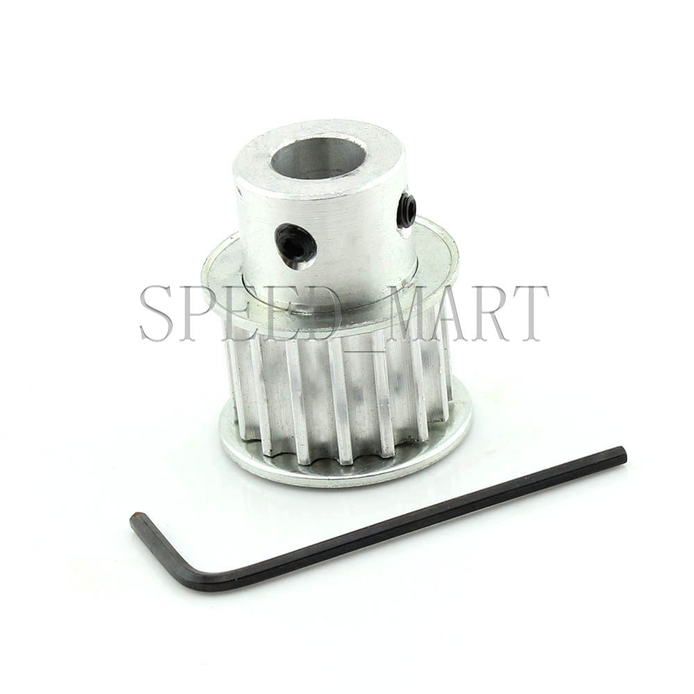 HTD5M Aluminum Timing Belt Pulley 16 Teeth 6.35mm Bore 16mm width Stepper Motor