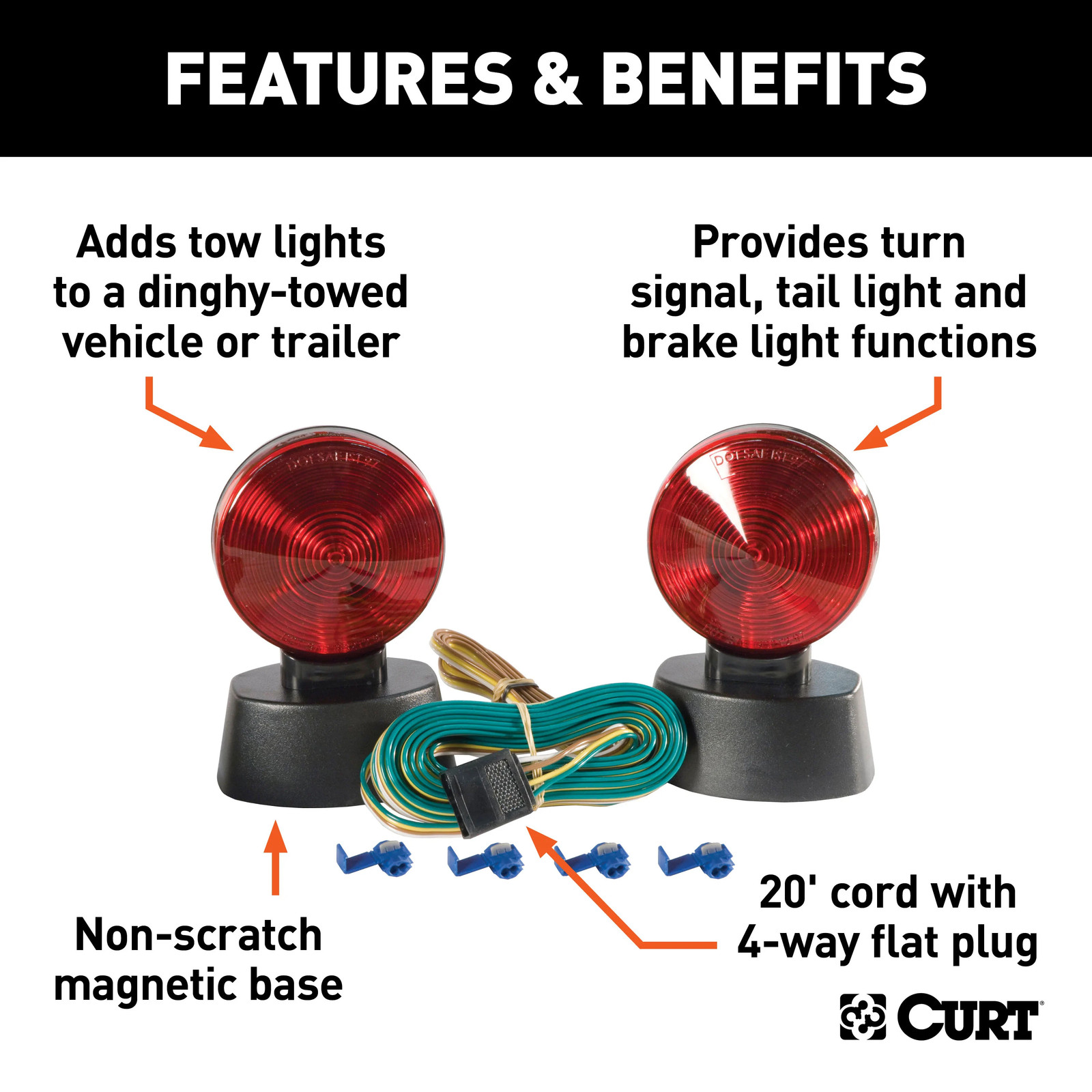Magnetic Tow Lights