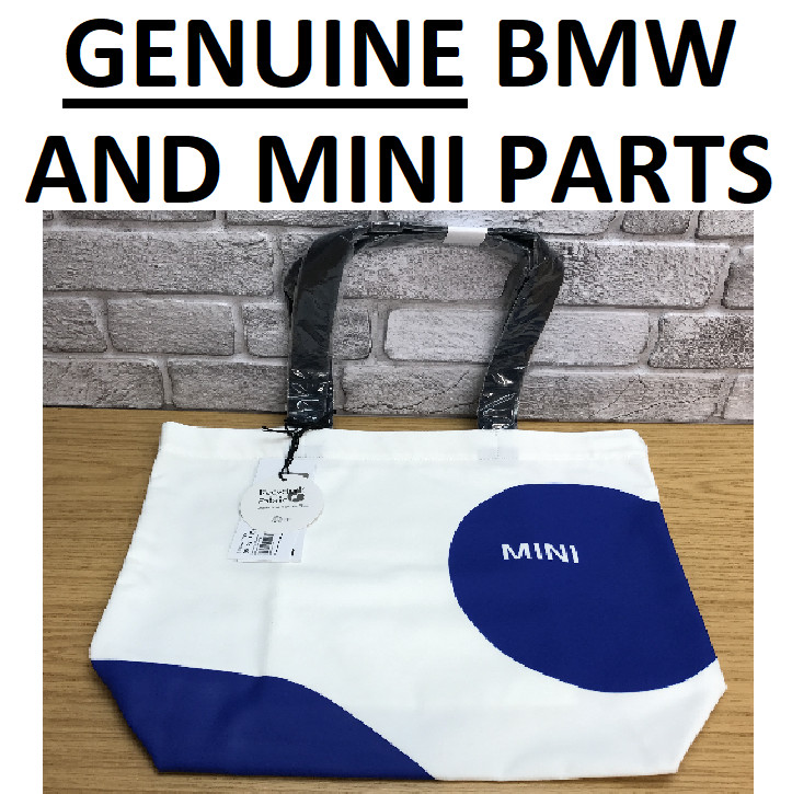 GENUINE MINI White, Blue Print Shopper Bag, Tote. 80225B320C9. BNWT. Gift.  37A2