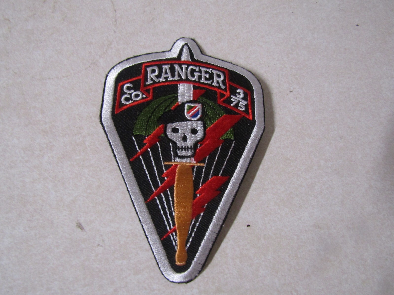 MILITARY PATCH C CO 1/75 RANGER SPECIAL FORCES