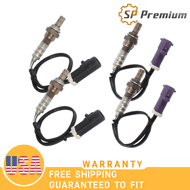 4PCS O2 Lambda Oxygen Sensors Upstream and Downstream For Lincoln MKX MKZ Zephyr