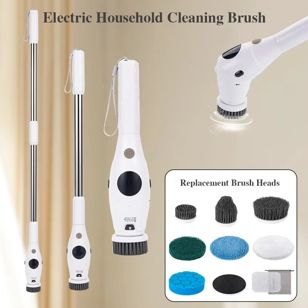 8-In-1 Multifunctional Electric Cleaning Brush Bathroom Kitchen Brush Cleaning w