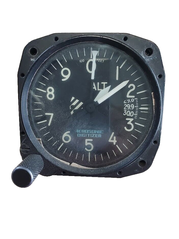 AEROSONIC CORPORATION ALTIMETER PRESSURE ALTITUDE REPORTING PN 101627-01696
