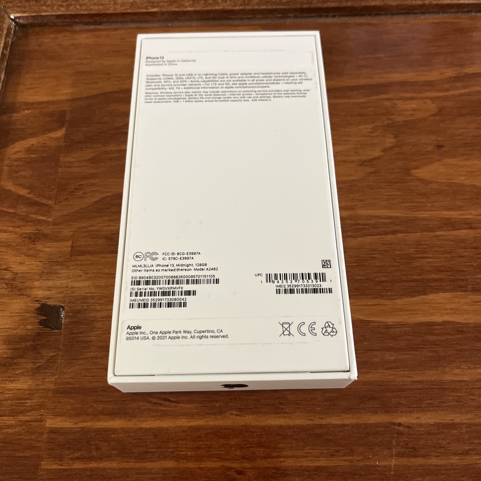 iPhone 13 Box Only