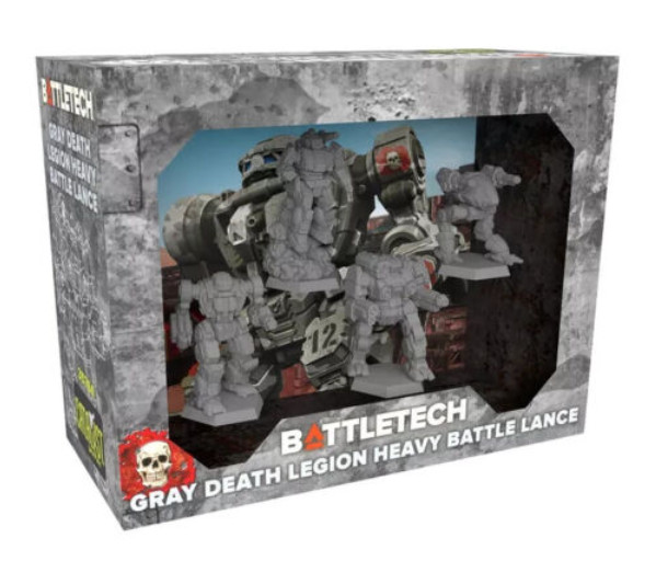 Battletech Gray Death Legion Heavy Battle Lance Mech Pack Regent Catapult Grey