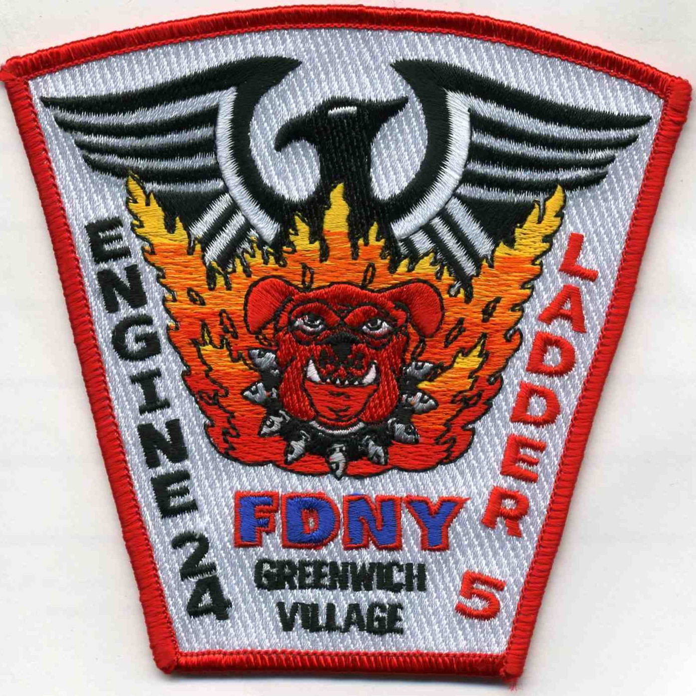 New York City - FDNY Engine-24 / Ladder-5 "Phoenix", NY (4.5" x 4.5") fire patch