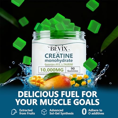 Creatine Gummies 90 Count Energy Strength Muscle Build