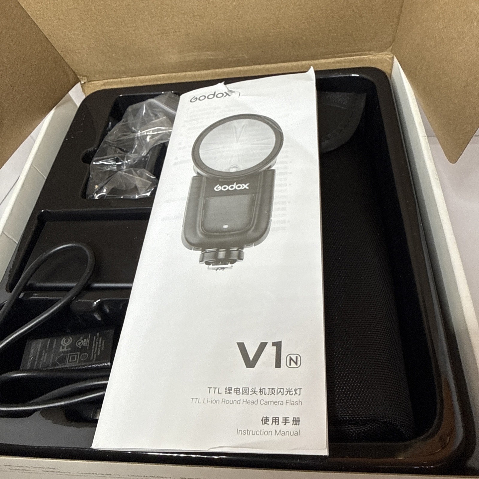 Godox V1 N Professional Camera Flash Speedlite Speedlight Round Head