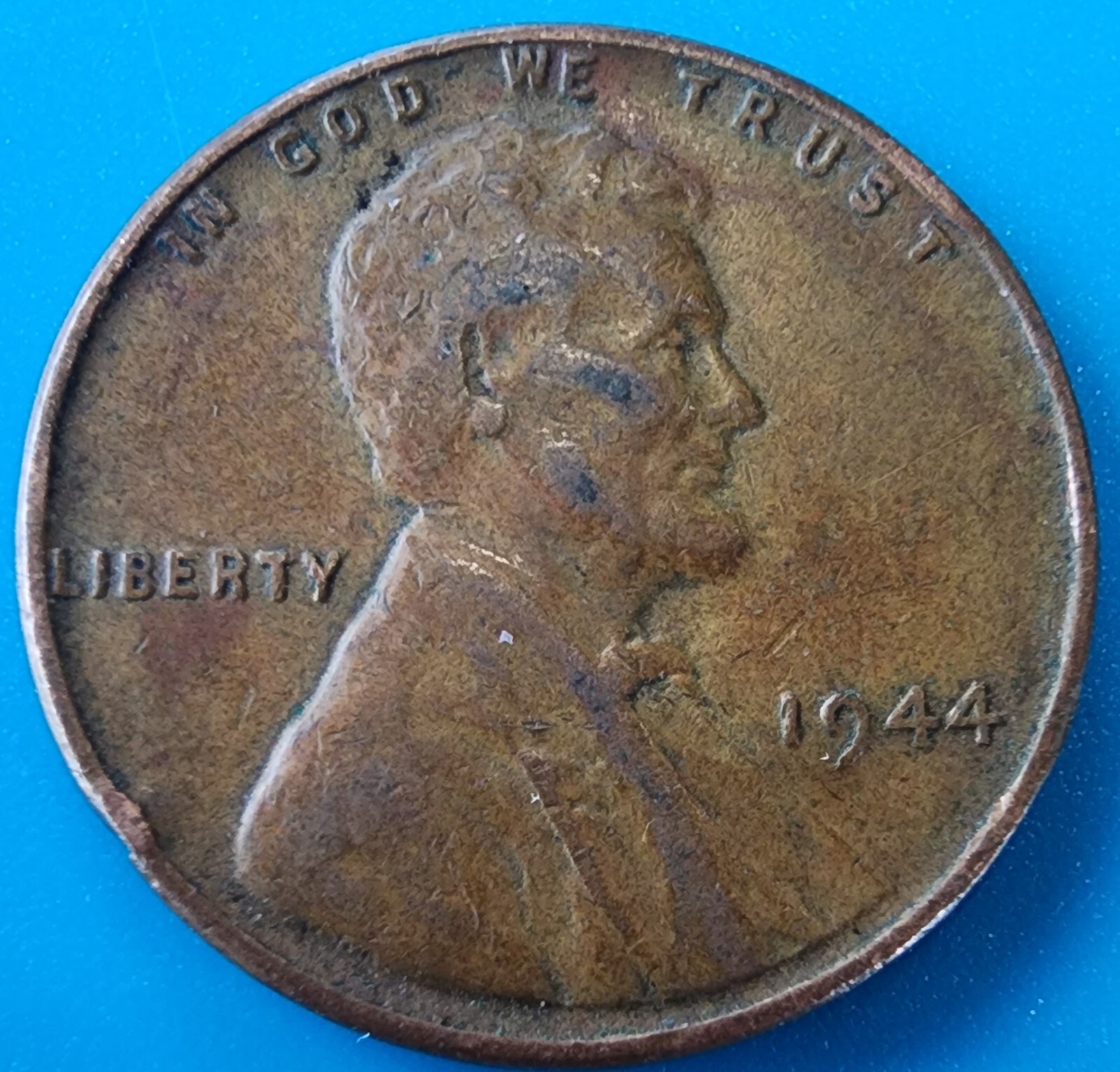 1944 lincoln wheat penny no mint mark