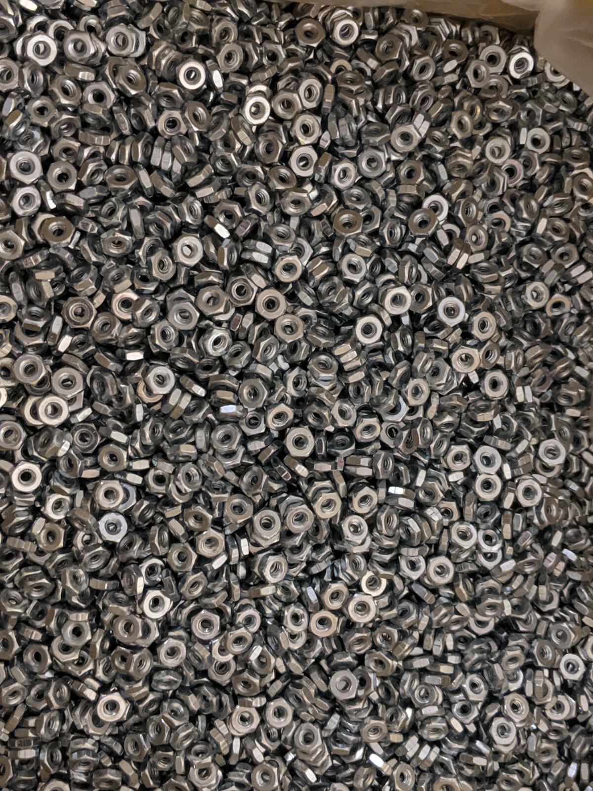 6/32" MACHINE SCREW HEX NUTS ZINC LOT OF 100
