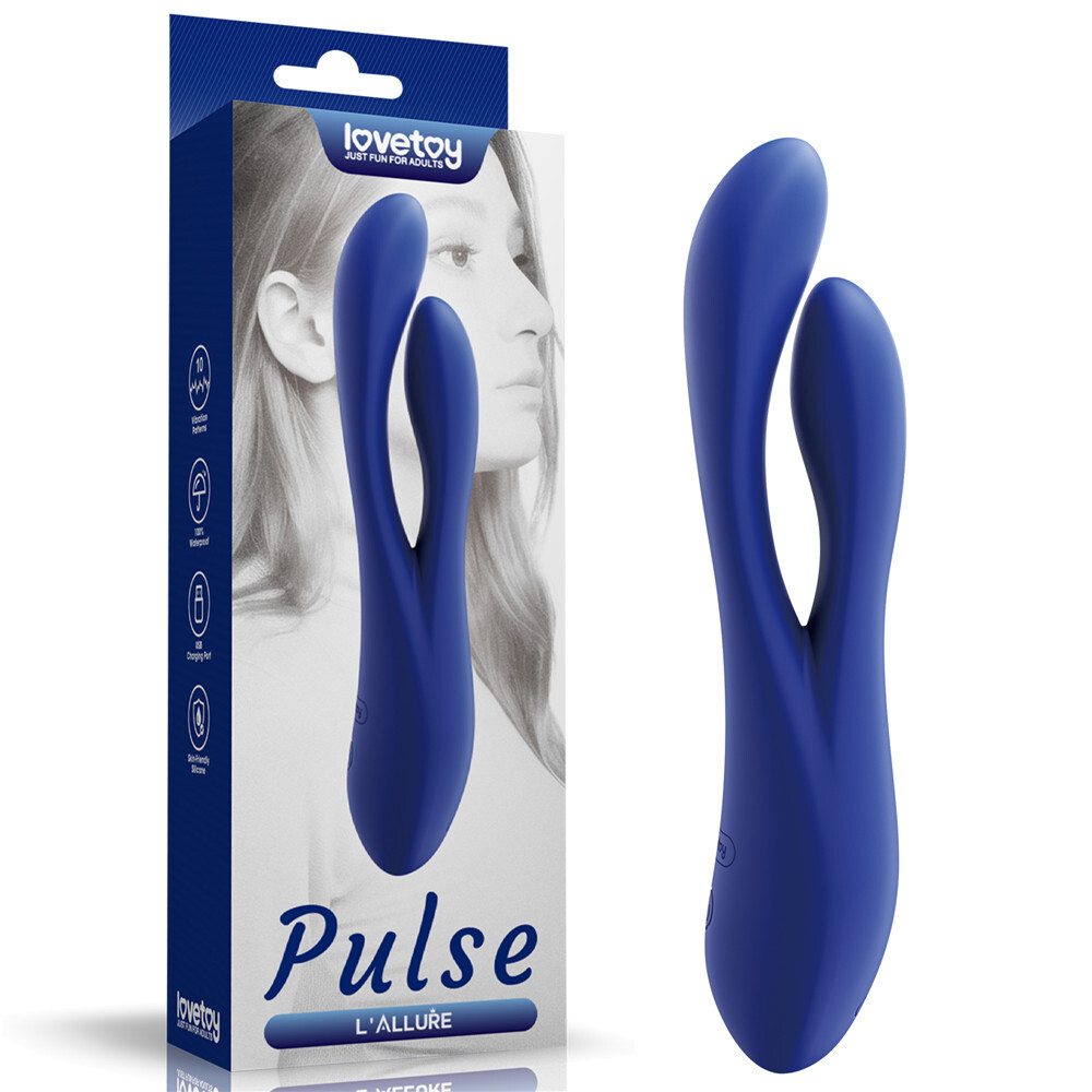 L'Allure Pulse Rechargeable Rabbit Vibrator 10 Speed Sex Toy for Women