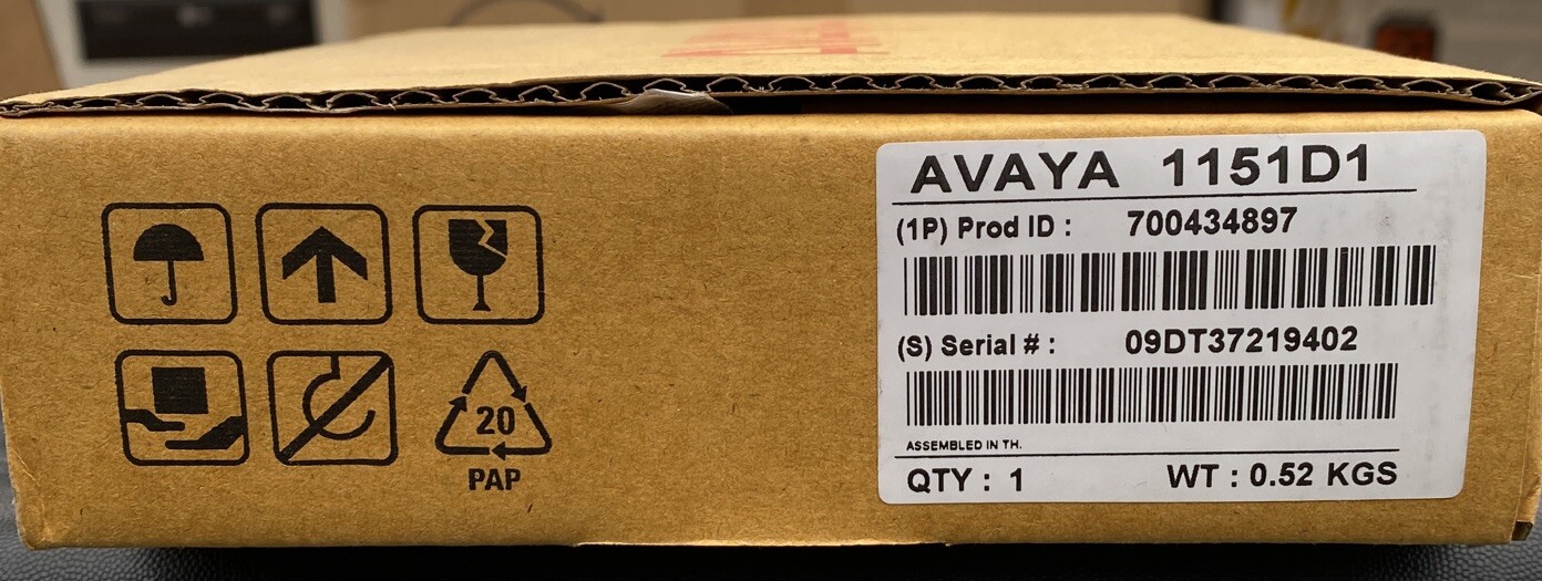 New Open Box Avaya 1151D1 Power Supply PN - 700434897 for Avaya IP Phones (AE)