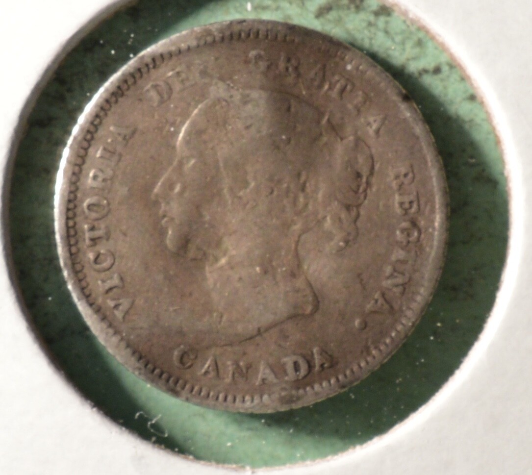 1881H - Canada Silver Five Cents - INV#B-300