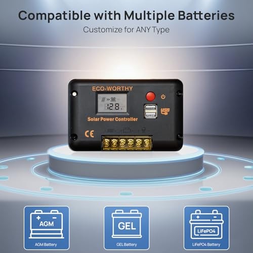 30A Solar Charger Controller Bluetooth - Solar Panel Battery 30A (Bluetooth)