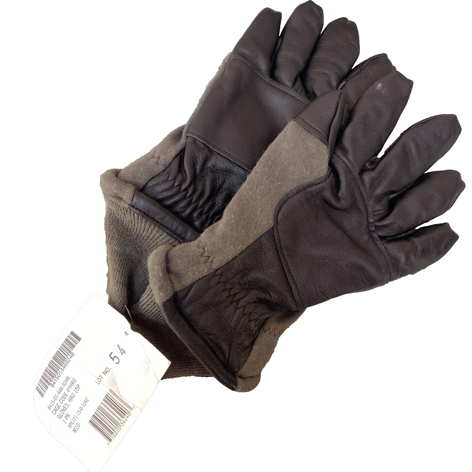New US Army Intermediate Cold Flyer’s Glove HAU-15/P Size 6 NWT Olive Green