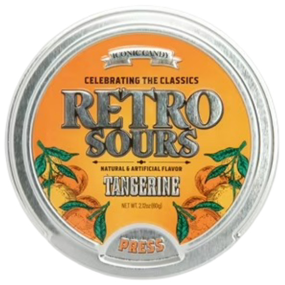 Retro Sours Tangerine Sour Candy, 2.12 oz