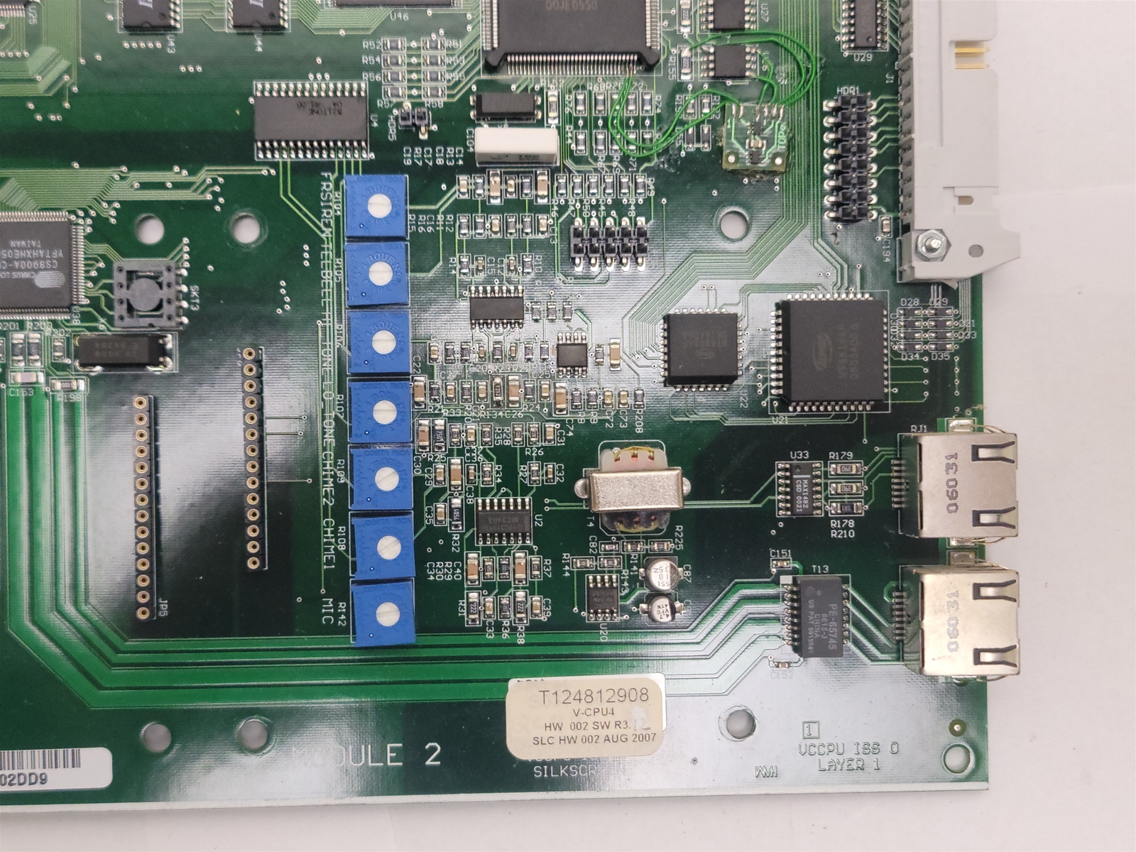 Valcom V-CPU4 System CPU Processor Card , HW 002 SW R3.12