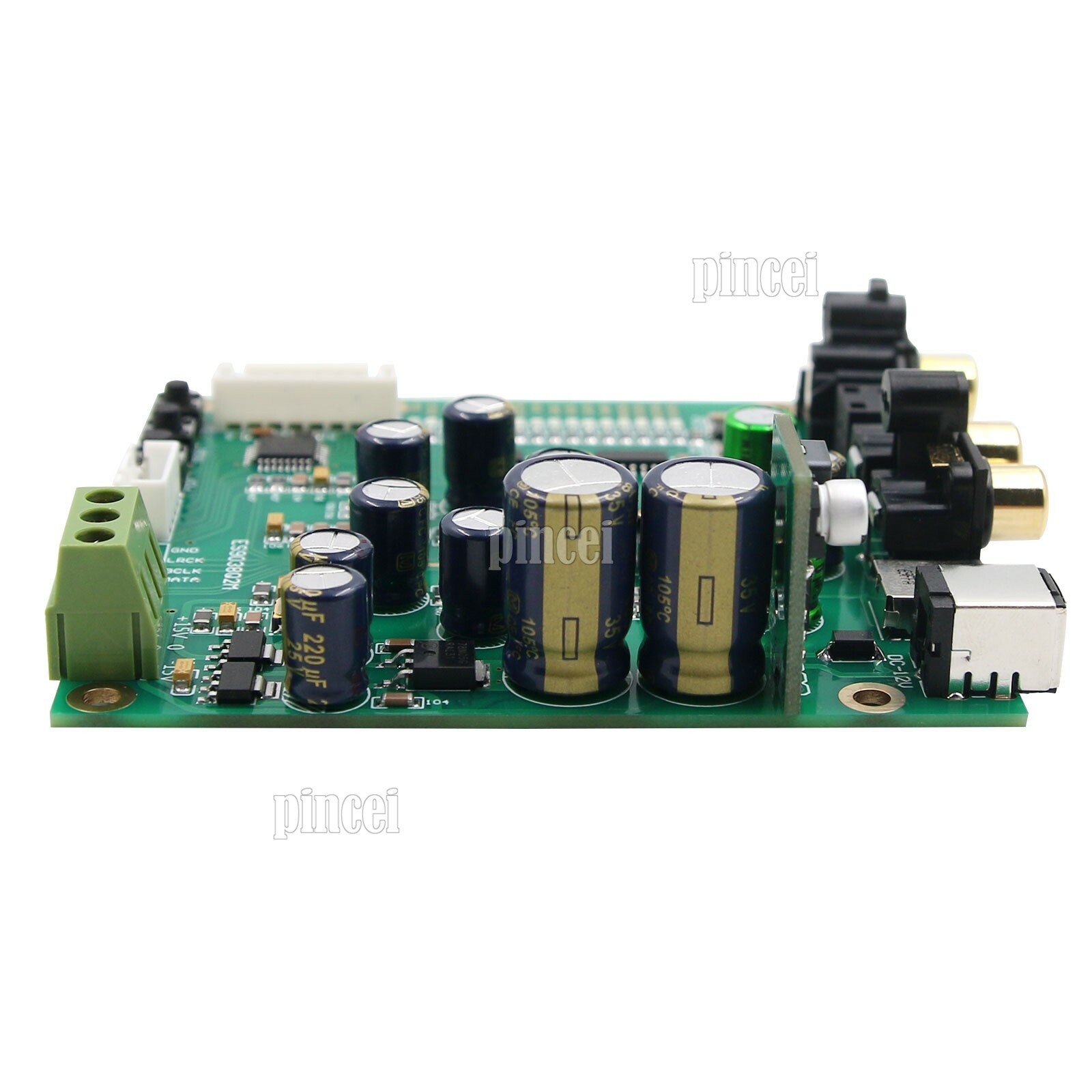 ES9038Q2M DAC Board Decoder Support For IIS DSD Optic Fiber Coaxial Input 384K