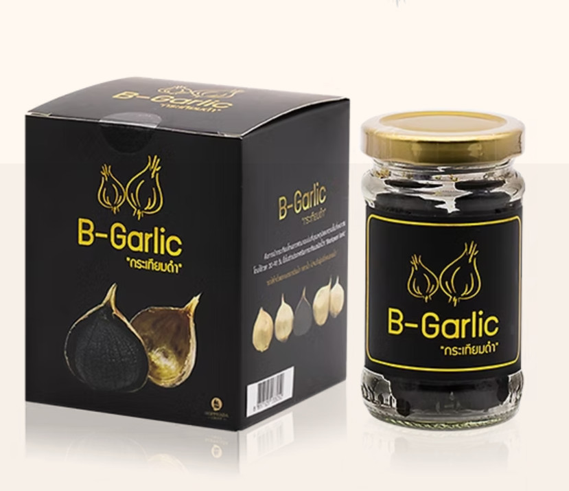 B-Garlic Fermented Black Garlic - 60g -  Comes in Glass Jar