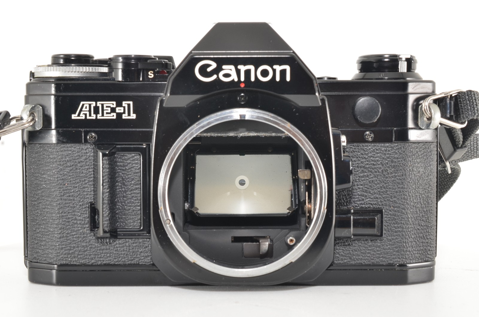 [ N MINT w/Strap ] Canon AE-1 Program Black 35mm SLR Film Camera Body #2927