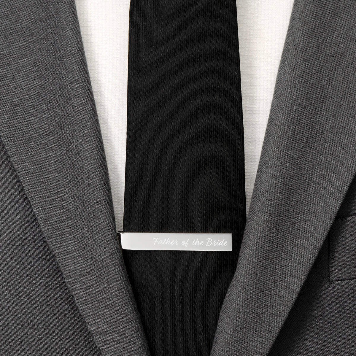 Wedding Title Engravable Tie Bar
