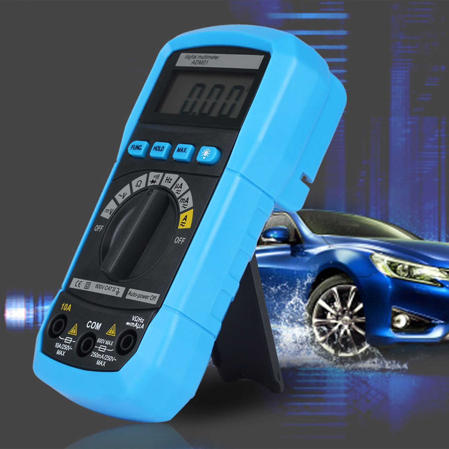 ADM01 DMM Digital Multimeter Hand-held LCD Display Auto Range AC/DC Voltage
