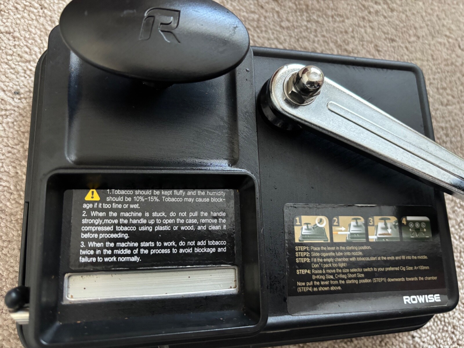 Cigarette Rolling Machine Manual Cigarettes/Tobacco Injecter