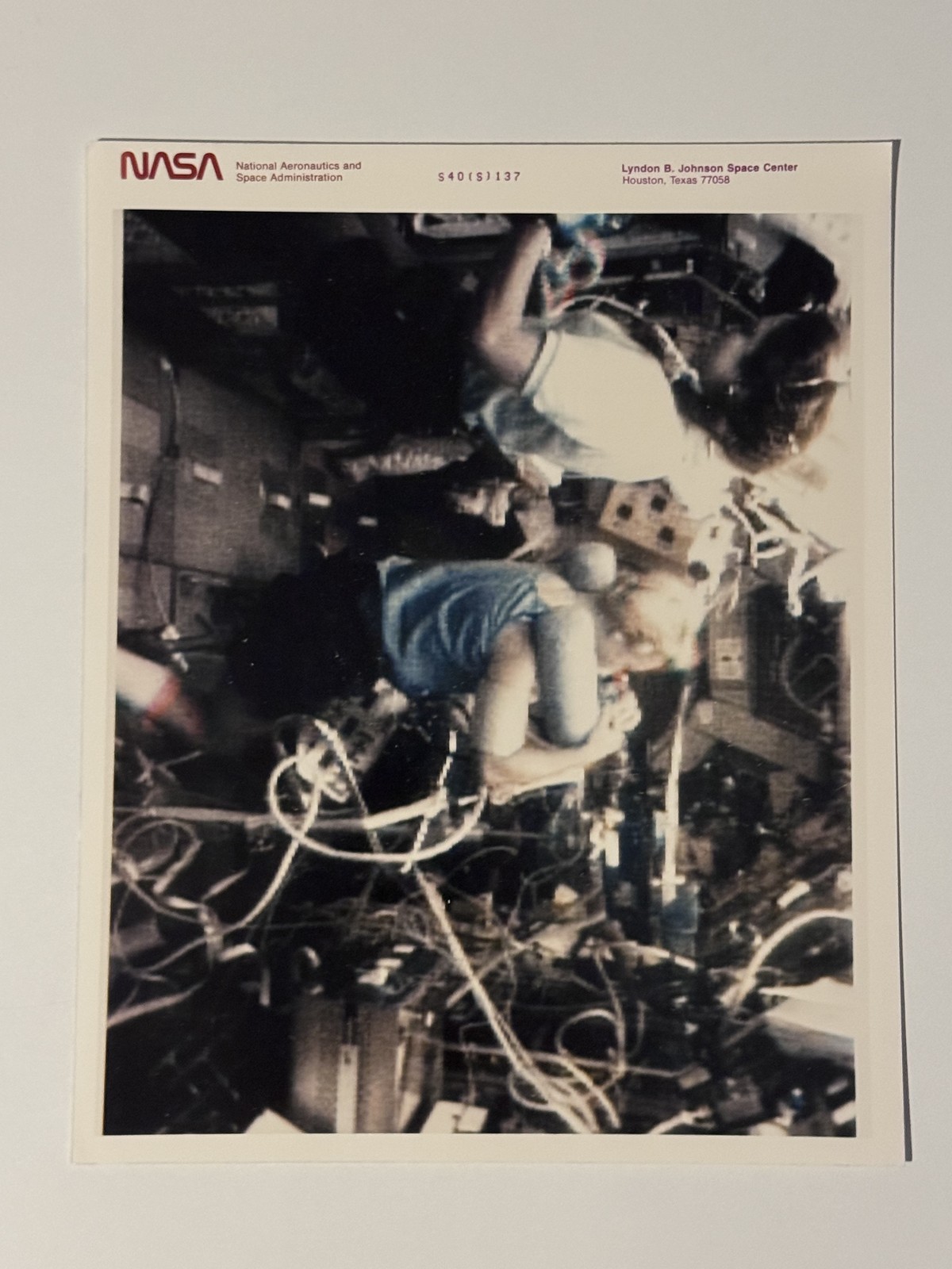 NASA STS-40 Astronaut Records Earth Observation From Shuttle Press Photo