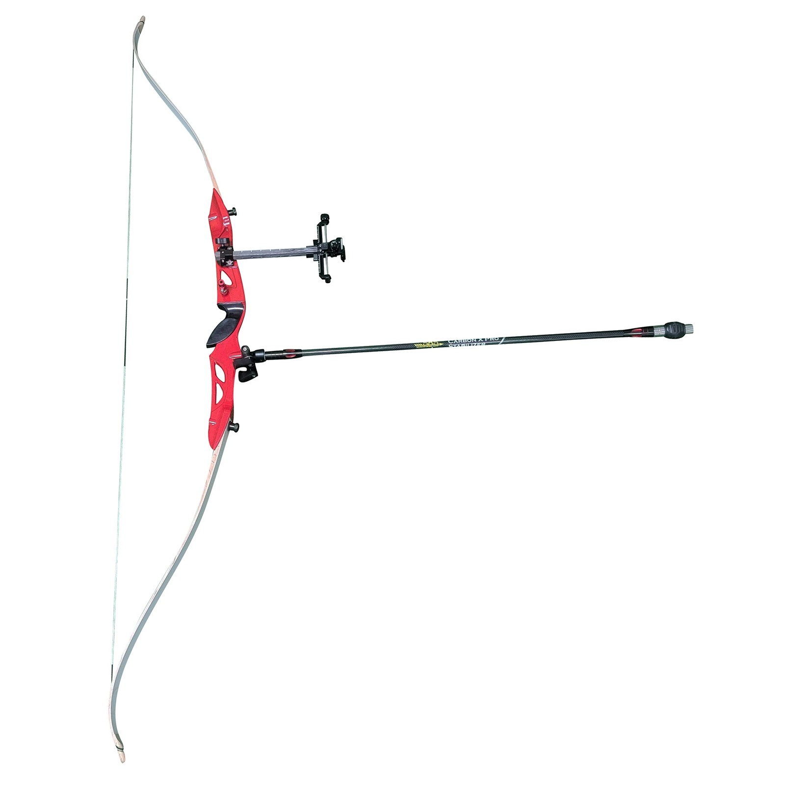 SAS Carbon X Pro Bow Stabilizer Main Bar for Compound Bows with Dampener and ...