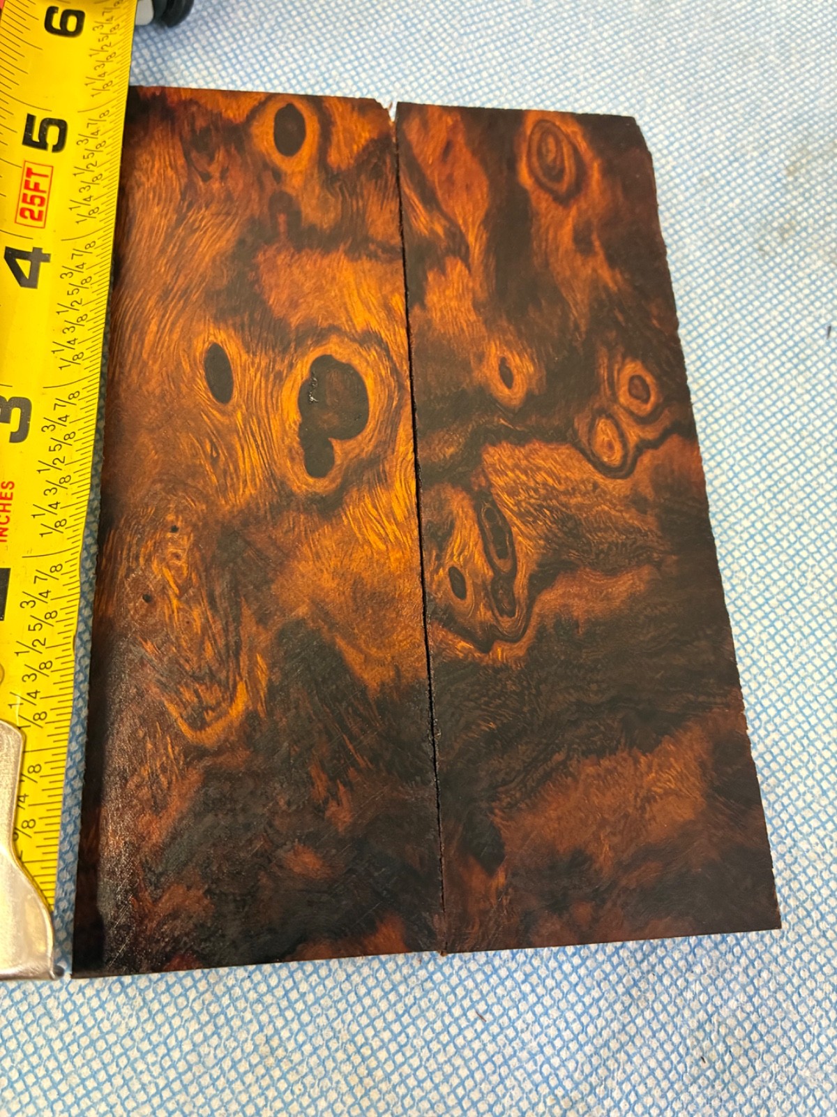 Desert Ironwood Knife Scales Handles Grips Blanks ~ 5.25”x 1.625” x .375" each.